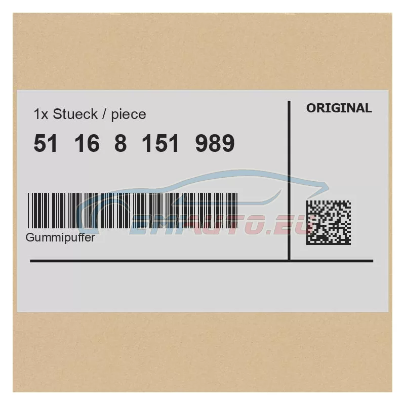 Genuine BMW Rubber buffer (51168151989)