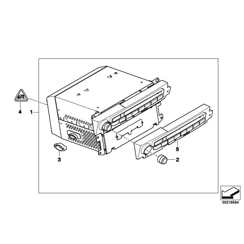 Genuine BMW Exchange CIC (65129244121)