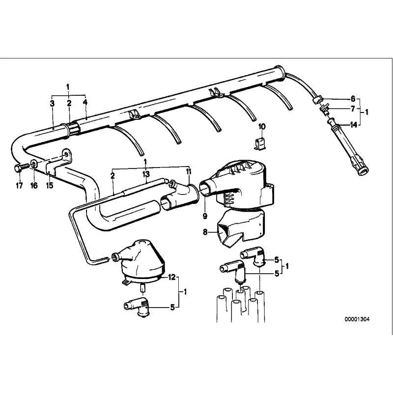 Genuine BMW IGNITION WIRING (12121720529)