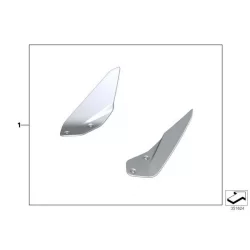 Genuine BMW Set, wind deflector, tinted (77338545881)