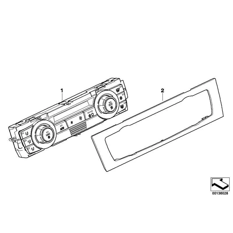 Genuine BMW Automatic air conditioning control (64119199259)
