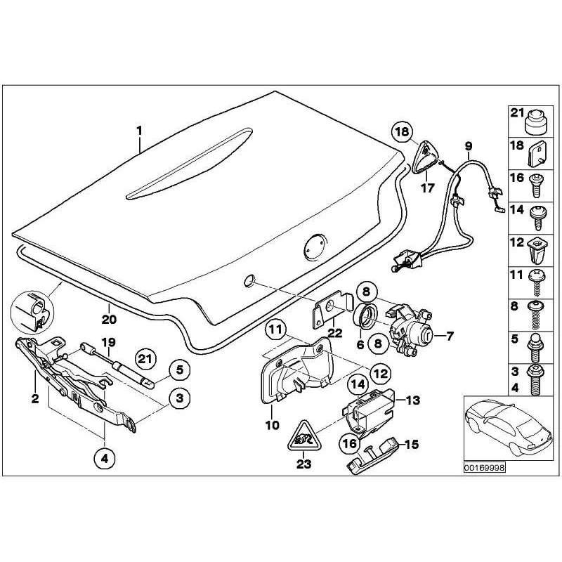 Genuine BMW CATCH WITH CODE (51247197333)