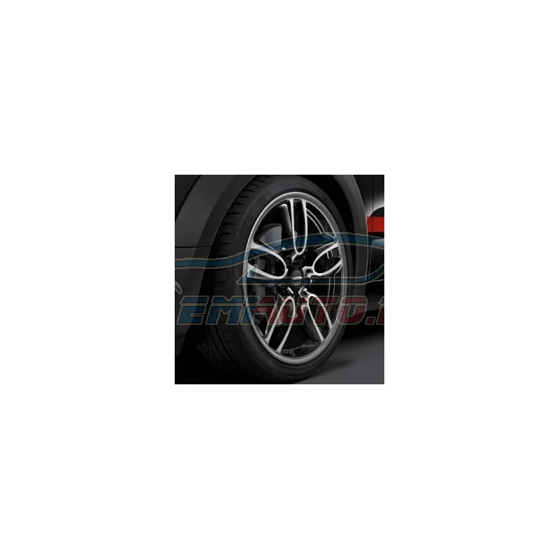Genuine Mini Wheel/tyre set, summer, polished, black (36112181232)