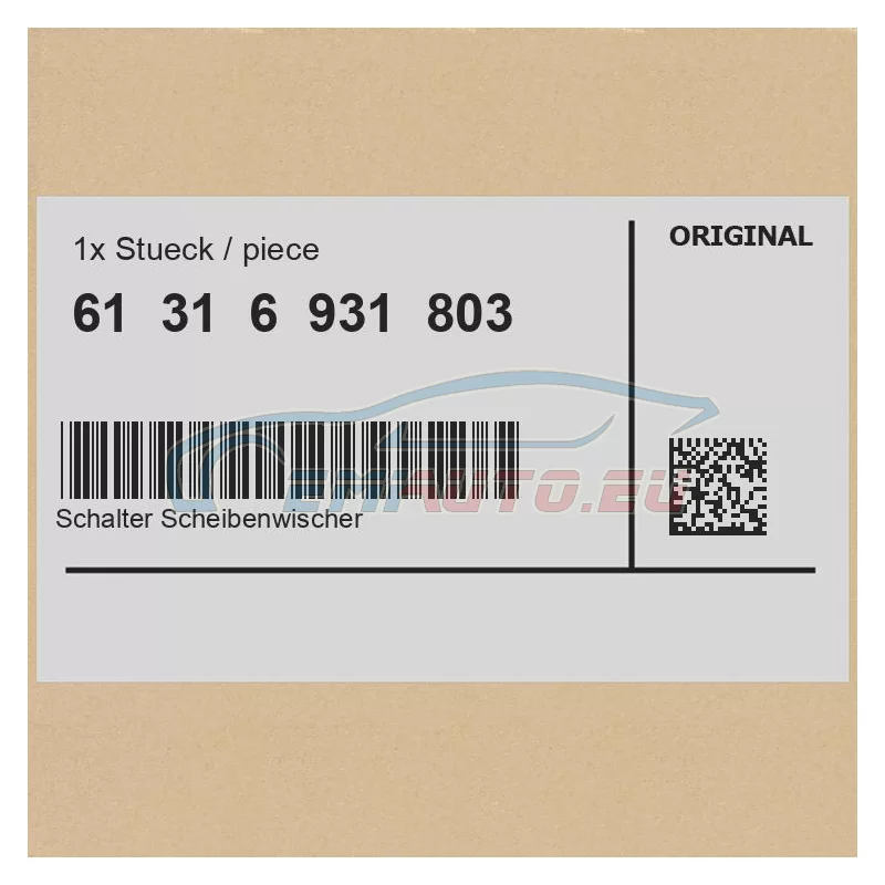 Genuine Mini Wiper switch (61316931803)