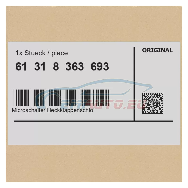 Genuine BMW MICRO-SWITCH TRUNK LID LOCK (61318363693)