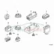 Genuine BMW UPPER BACKREST ADJUSTMENT SWITCH (61318368930)