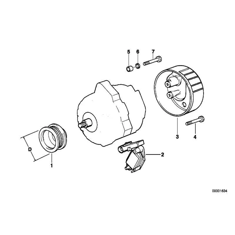 Genuine BMW COMPACT ALTERNATOR (12317792092)