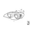 Genuine BMW Headlight left (63127278045)