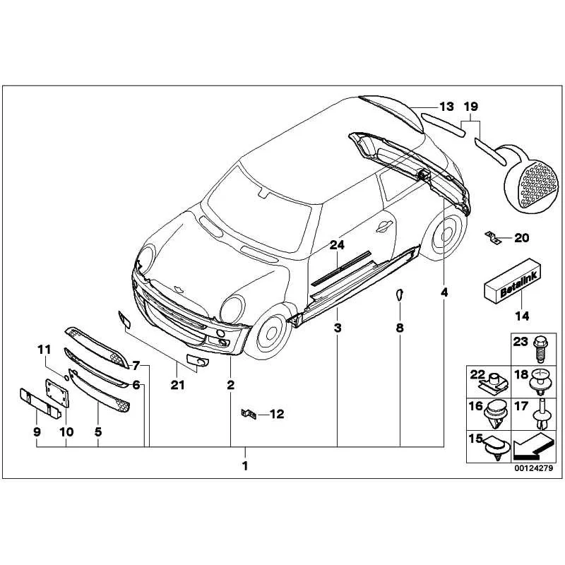 Genuine Mini Primed front apron (51110021929)