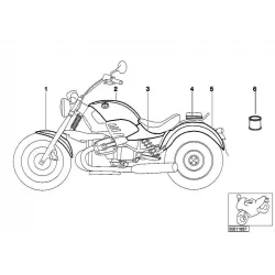 Genuine BMW Front mudguard with ornamental line (46617658287)