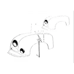 Genuine BMW FRONT LEFT MUDGUARD (41355590010)