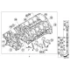 Genuine BMW Engine block with piston (11112296651)