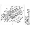 Genuine BMW Engine block with piston (11112296651)