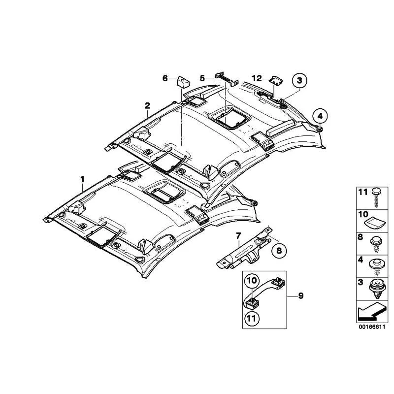 Genuine BMW Headlining (51448045115)