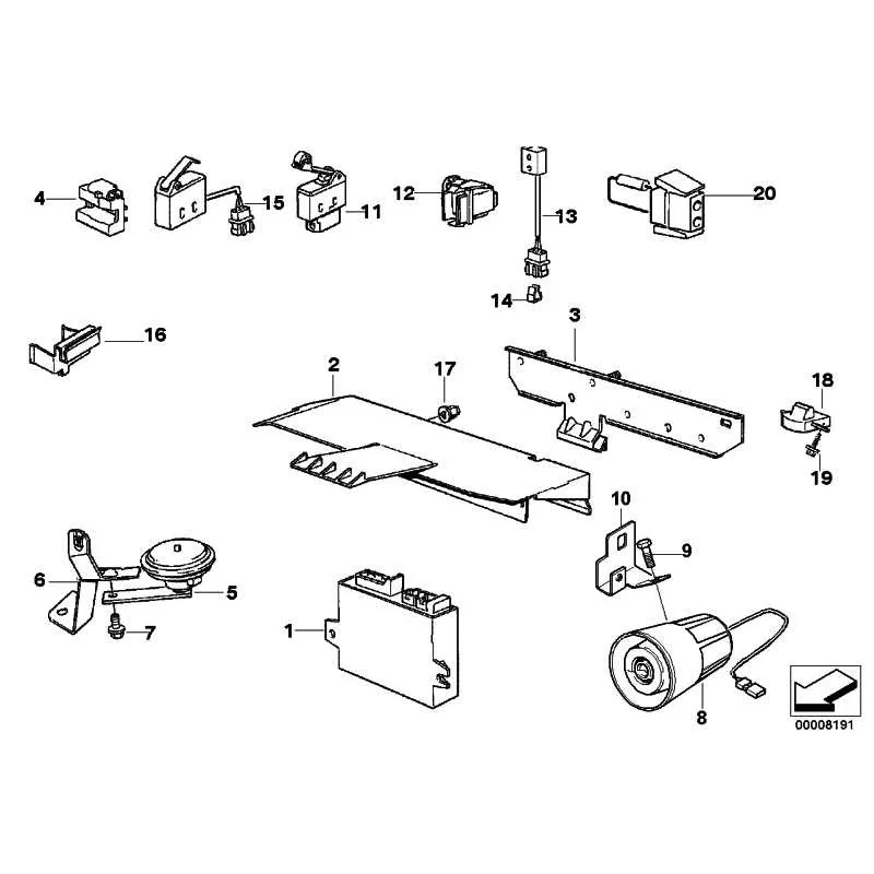 Genuine BMW Microswitch (65758350549)