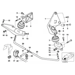 Genuine BMW Engine support, left (22111097133)