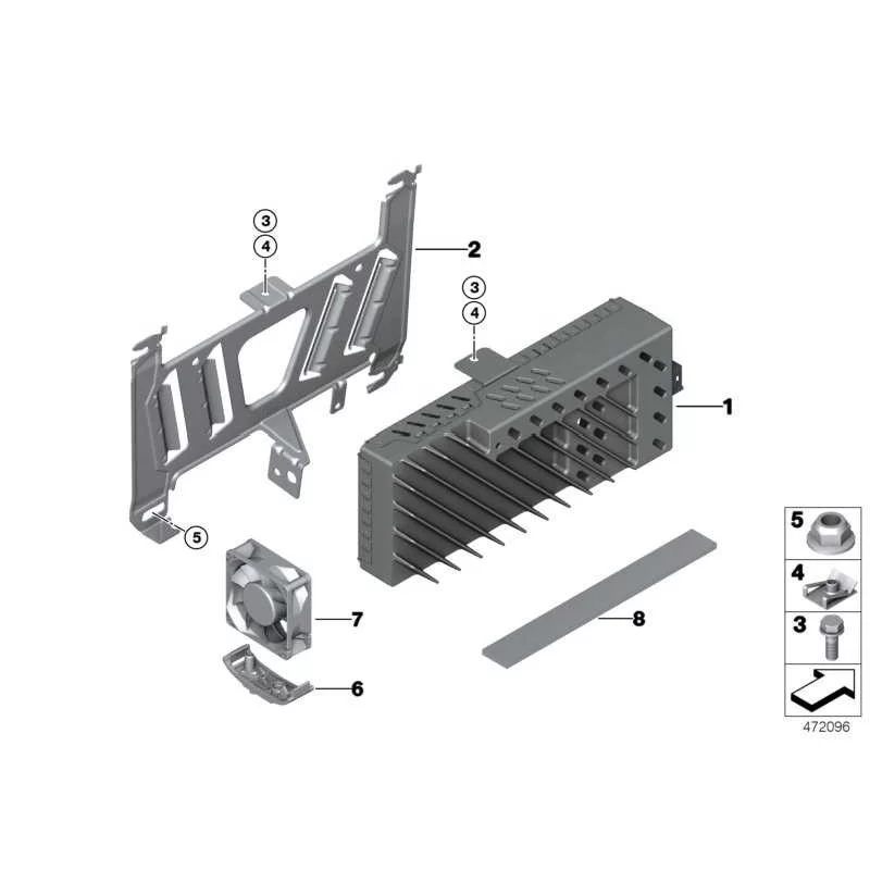 Genuine BMW AMPLIFIER HIFI SYSTEM (65129312454)