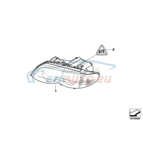 Genuine BMW Socket housing (61136931864) -- Worldwide delivery