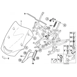 Genuine BMW Windscreen, high (46637663115)