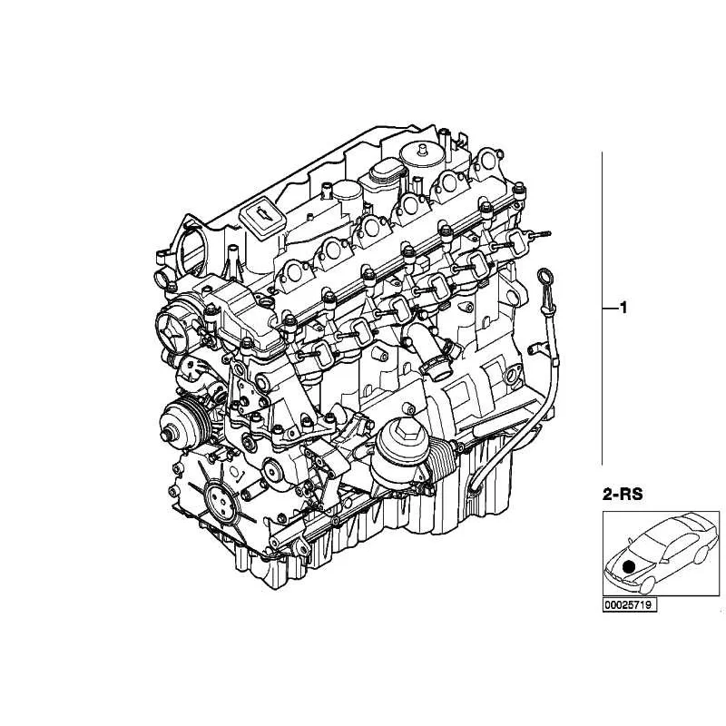 Оригинал BMW Оборотный силовой агрегат (11000441359)