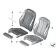 Genuine BMW Sports seat cover leather (52107295126)