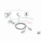 Genuine BMW Connection cable, socket (61127698475)