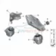 Genuine BMW Engine mount, right (22116860482)