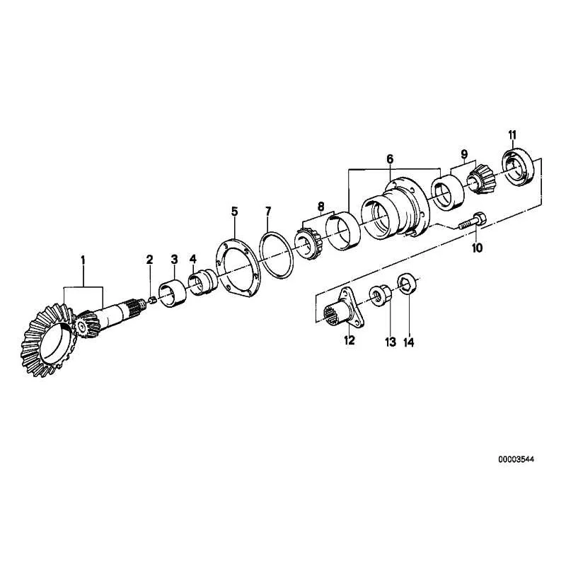 Genuine BMW Tapered roller bearing (33121204305)