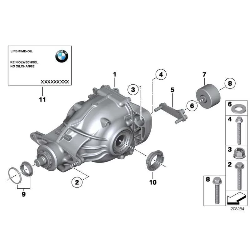 Original BMW Austausch Hinterachsgetriebe (33107630829)