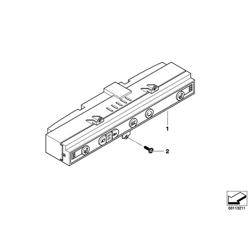 Genuine BMW Switch unit, centre console (61317839178)