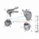 Genuine BMW Engine mount, right (22116860464)