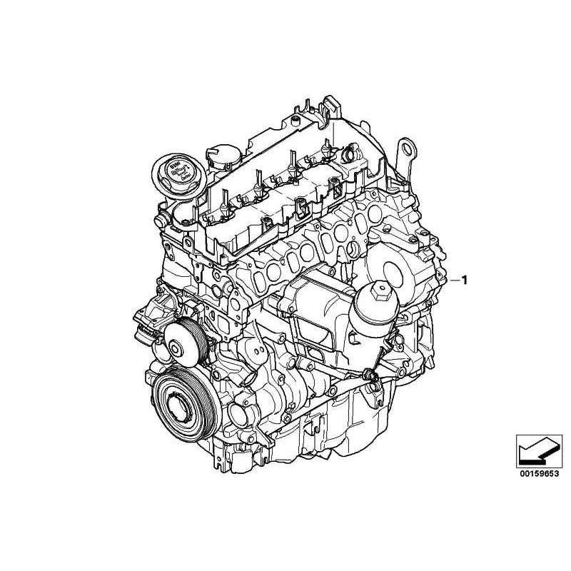 Genuine BMW Exchange short engine (11002239787)