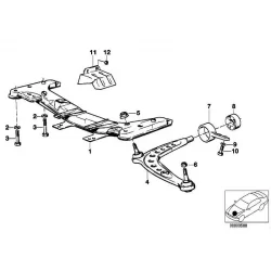 Genuine BMW Front axle support (31112226017)
