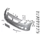 Genuine BMW Panel, bumper, primed, front (51117332678)