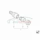 Genuine BMW Wheel bolt with code (36136752760)