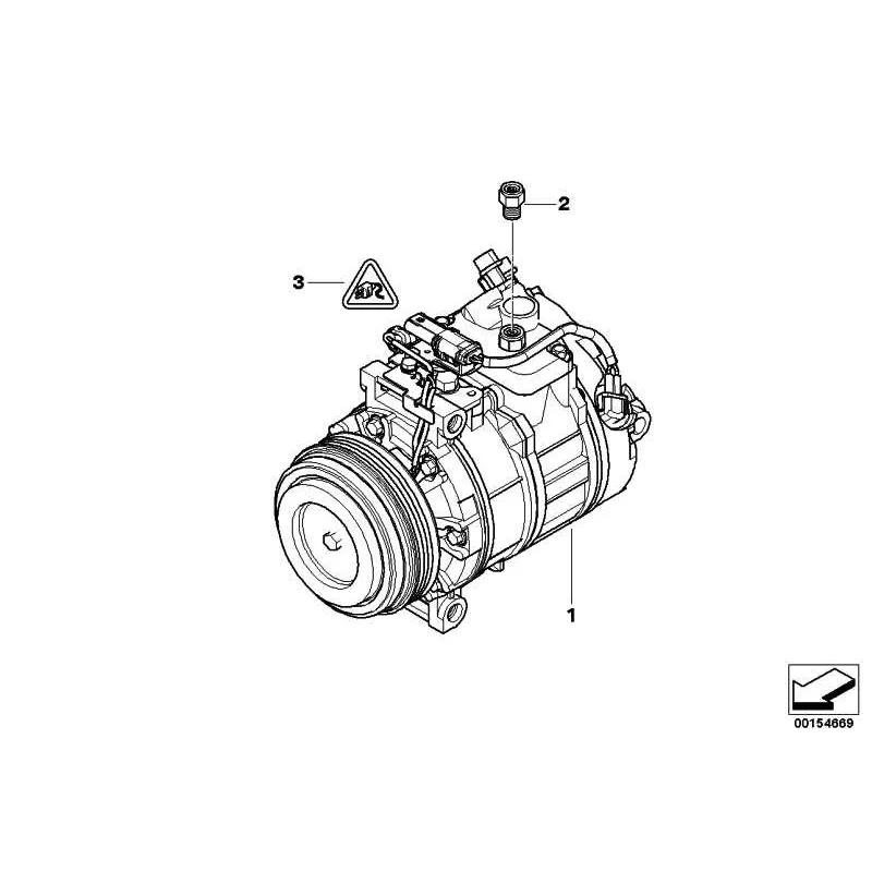 Genuine BMW Air-conditioner compressor (64509180547)