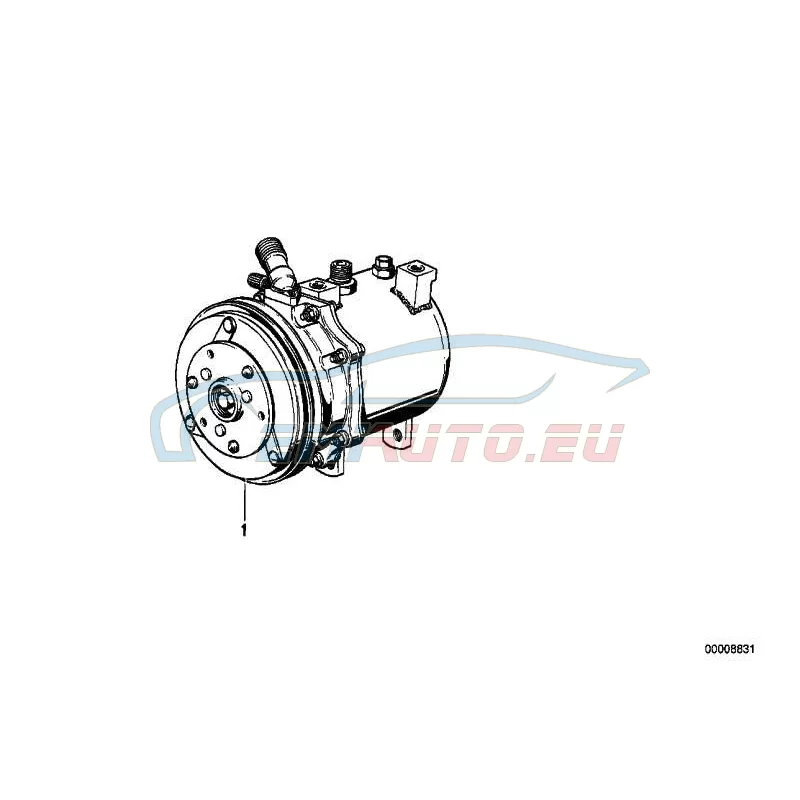 Genuine BMW CLIMATE COMPRESSOR SUPPORTING BRACKET (64551730768)