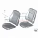 Genuine BMW Basic backrest leather cover, right (52107324174)