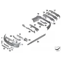 Genuine BMW Panel, bumper, primed, front (51118053876)