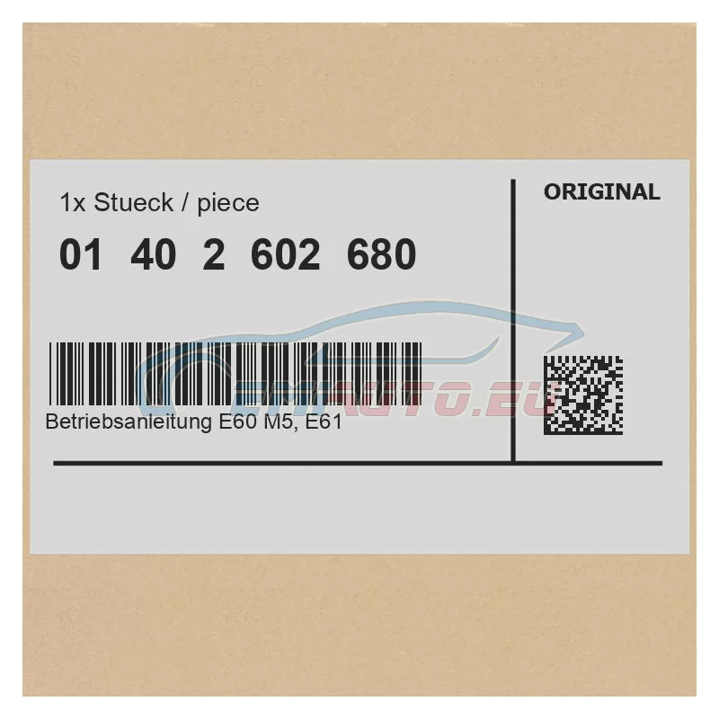 Genuine BMW (01402602680)