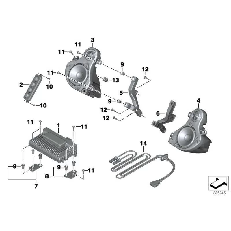 Genuine BMW Audio control unit (65128542064)