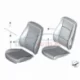 Genuine BMW Cover, basic backrest, cloth, left (52102992613)