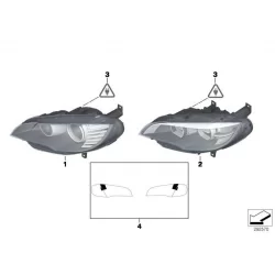 Genuine BMW Headlight, LED technology, left (63117359369)