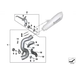 Genuine BMW Connecting pipe, long (77118537836)