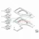 Genuine BMW Decor panel for centre console (51167202813)
