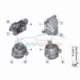 Genuine BMW Engine mount, right (22116852148)
