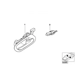 Genuine BMW Light emitting diode, door handle (63316907750)