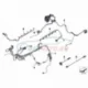 Genuine BMW Engine wiring harness, engine module (12518513255)