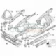 Genuine BMW Left centre engine support (41118195365)