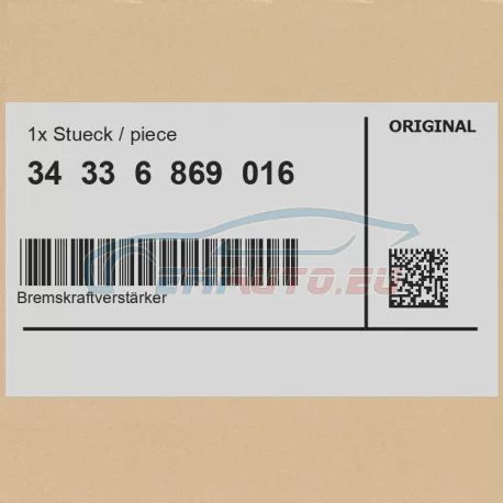 Original BMW Bremskraftverstärker (34336869016)